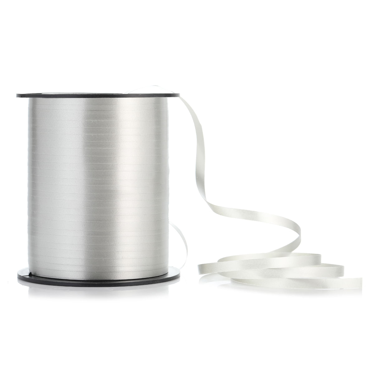 Encontraproduto.com.br - Fitilho 5mm x 200m Para Amarrar E Decorar Prateado Silver Festas