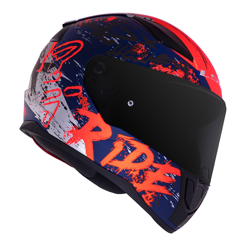 Encontraproduto.com.br - CAPACETE LS2 RAPID NAUGHTY AZUL