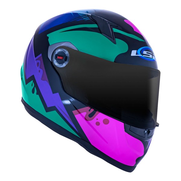 Encontraproduto.com.br - CAPACETE LS2 CLASSIC FF358 MASTERPIECE AZUL