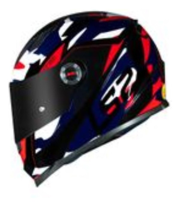 CAPACETE LS2 CLASSIC TANK VERMELHO/AZUL