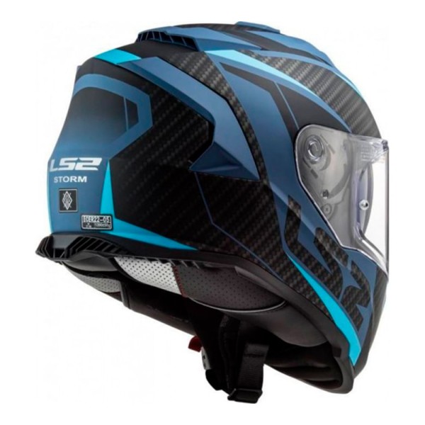 Encontraproduto.com.br - CAPACETE LS2 STORM RACER PRETO/AZUL