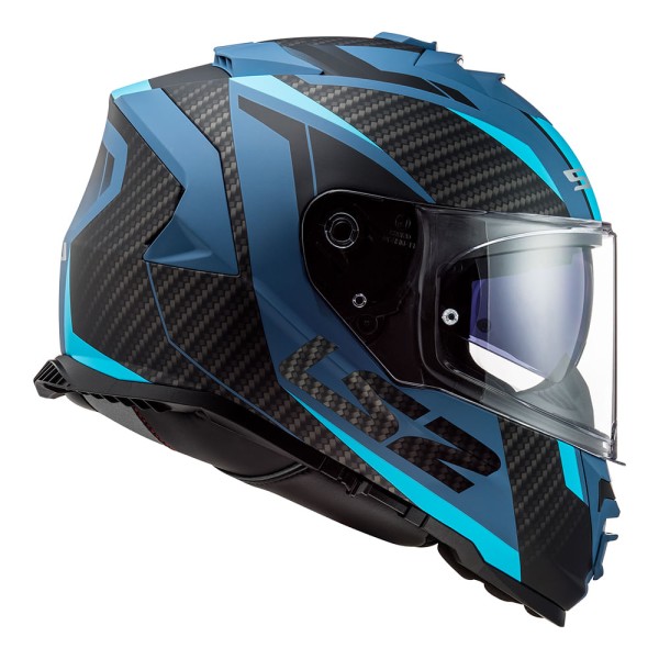 Encontraproduto.com.br - CAPACETE LS2 STORM RACER PRETO/AZUL