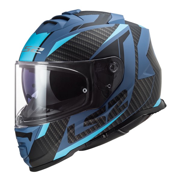 Encontraproduto.com.br - CAPACETE LS2 STORM RACER PRETO/AZUL