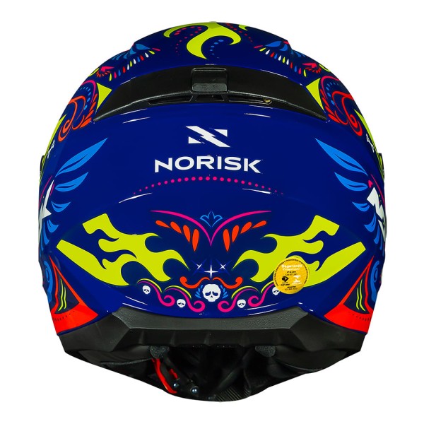 Encontraproduto.com.br - CAPACETE NORISK RAZOR CIRCUS BLUE