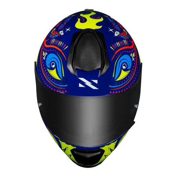 Encontraproduto.com.br - CAPACETE NORISK RAZOR CIRCUS BLUE