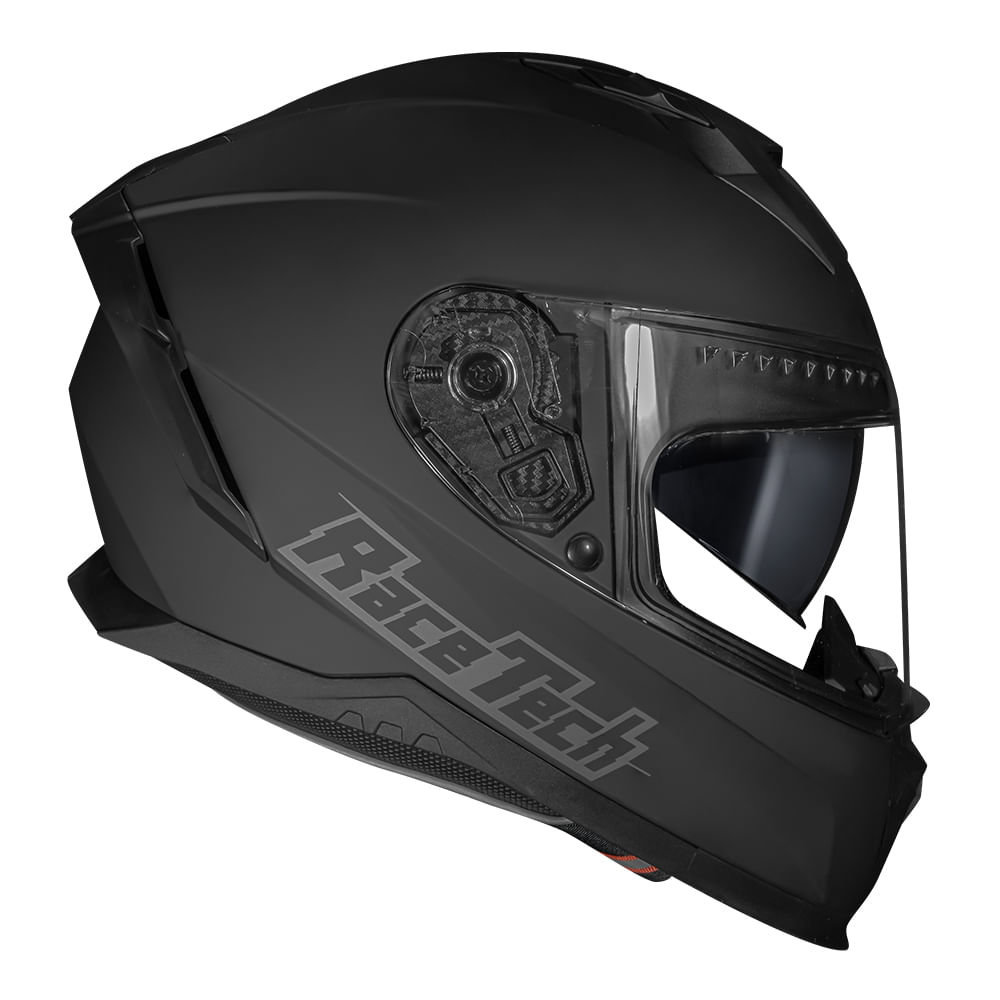 Encontraproduto.com.br - CAPACETE RACE TECH VOLT MONOCOLOR PRETO FOSCO