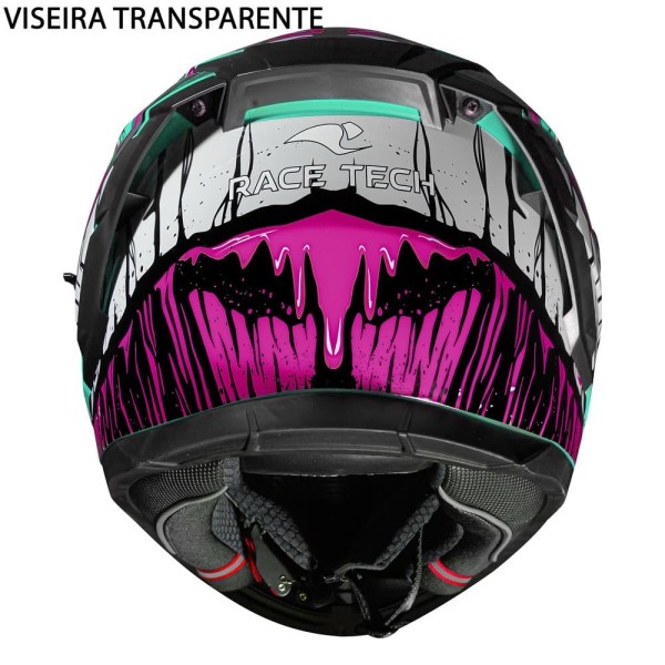 Encontraproduto.com.br - Capacete Race Tech Volt Croc Aqua 60 (MP)