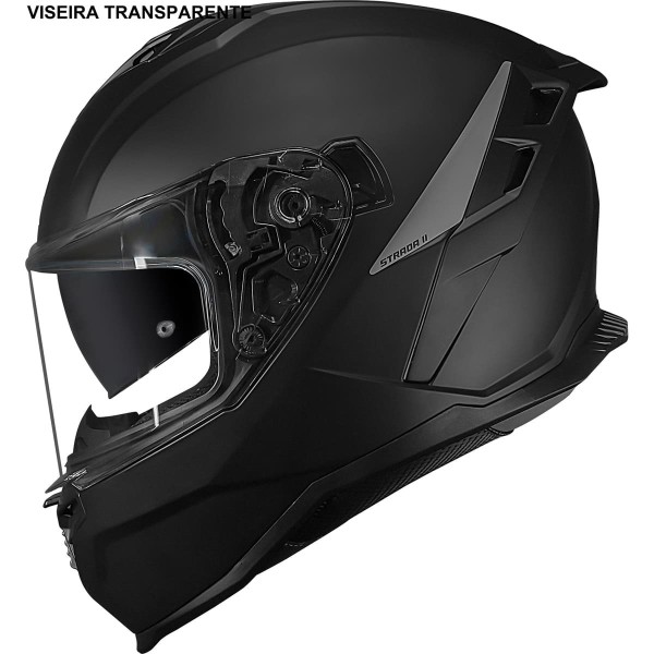 Capacete Norisk Strada II Monocolor Preto Fosco M 58 (MP)