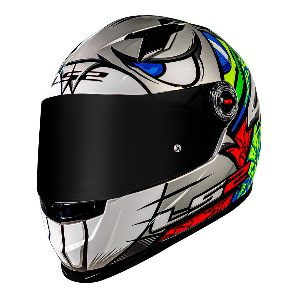 Encontraproduto.com.br - CAPACETE LS2 CLASSIC ALEX BARROS CINZA