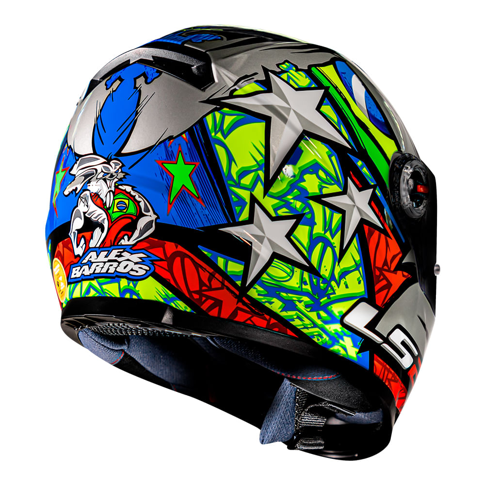 Encontraproduto.com.br - CAPACETE LS2 CLASSIC ALEX BARROS CINZA