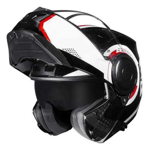 Encontraproduto.com.br - CAPACETE LS2 SCOPE ARCH BRANCO/VERMELHO