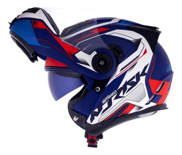 capacete NORISK ROUTE FF345 SPEEDMAX AZUL FOSCO/BRANCO