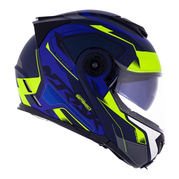 capacete NORISK ROUTE FF345 SPEEDMAX AZUL FOSCO/AMARELO