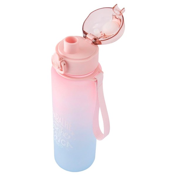 Encontraproduto.com.br - Garrafa Degrade C/ Alça 700ml em Plástico Clink