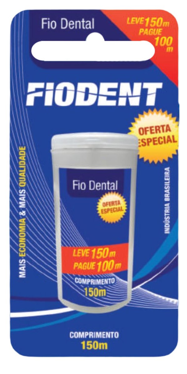 Encontraproduto.com.br - FIODENT FIO DENTAL REGULAR LV150M  PG100M