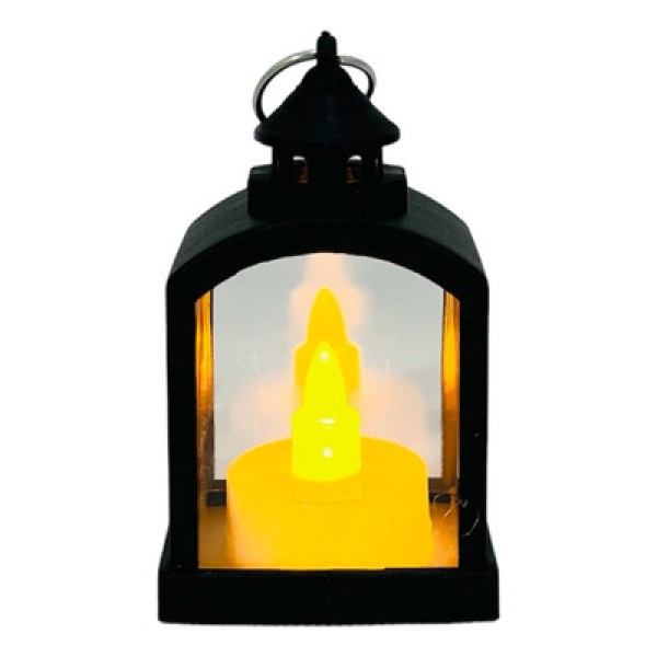 Mini Luminária C/ Vela Led 16x9cm em Plástico Interponte