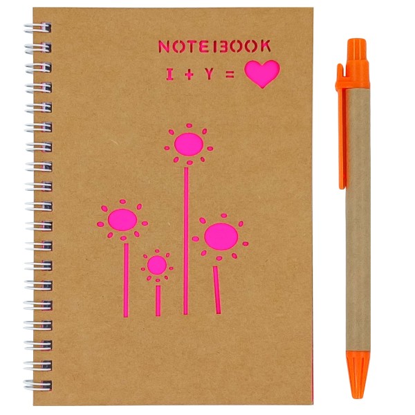 Caderno C/ Caneta 11,8x16,8cm em Papel Interponte