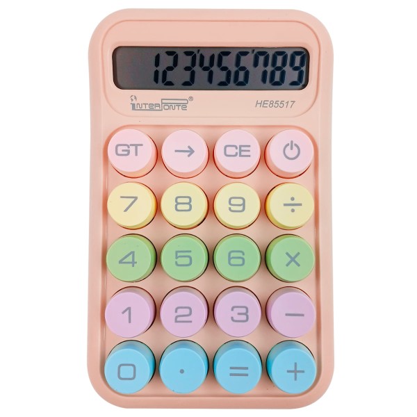 Encontraproduto.com.br - Calculadora de Mesa Color 10 Dígitos 14,9x9,2cm em Plástico Interponte