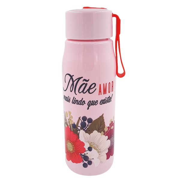 Garrafa Mãe Floral 500ml em Plástico Interponte