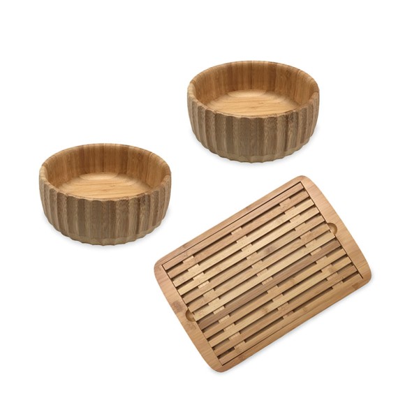 Encontraproduto.com.br - Kit Migalheira E Bowl Para Servir À Mesa - Oikos