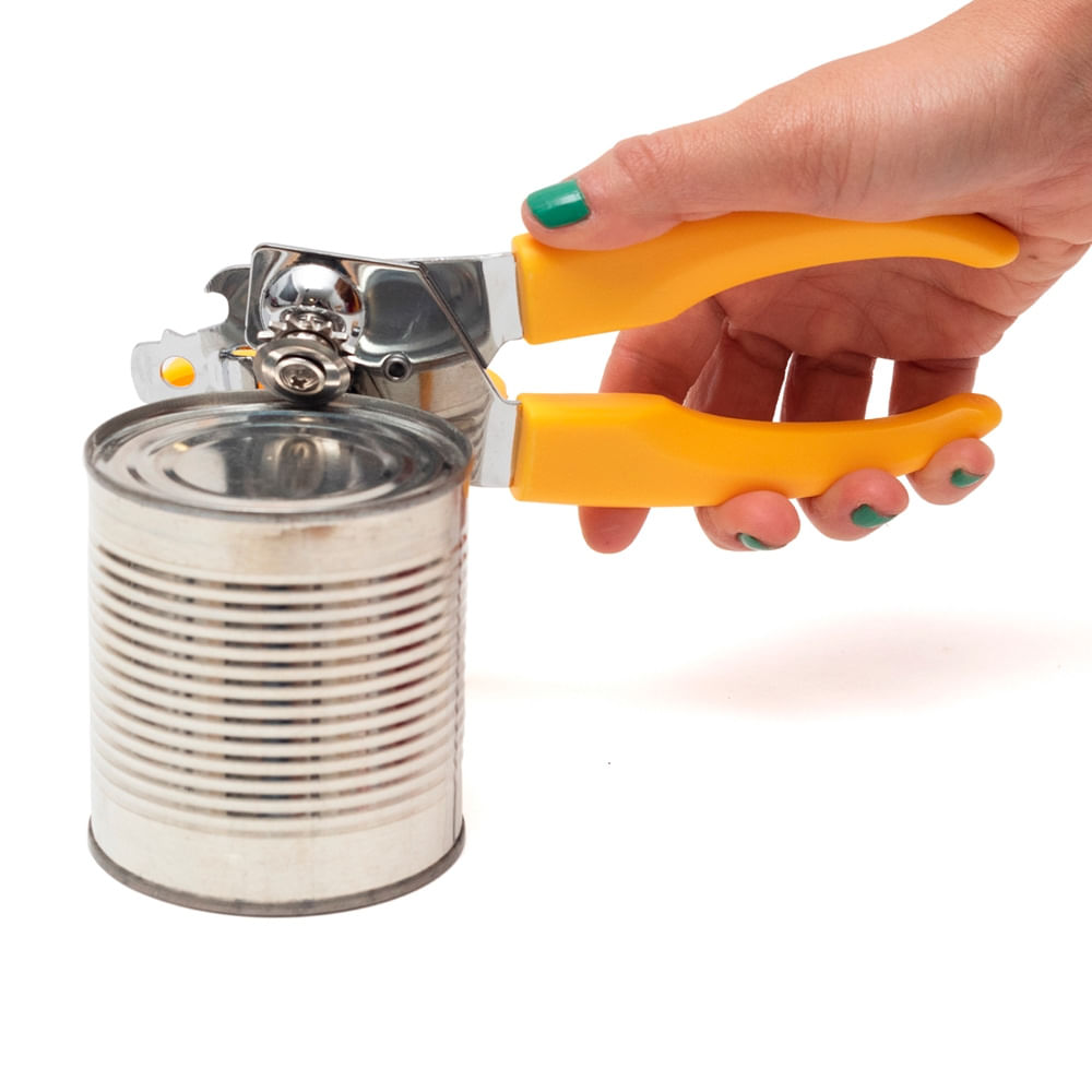 Encontraproduto.com.br - Abridor De Latas Oikos Multiuso Amarelo