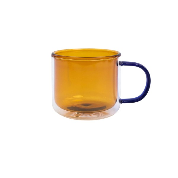 Caneca Parede Dupla Vidro Oikos 250ml