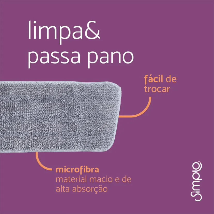 Encontraproduto.com.br - Panos De Microfibra Multiuso 3 Peças - Simplo