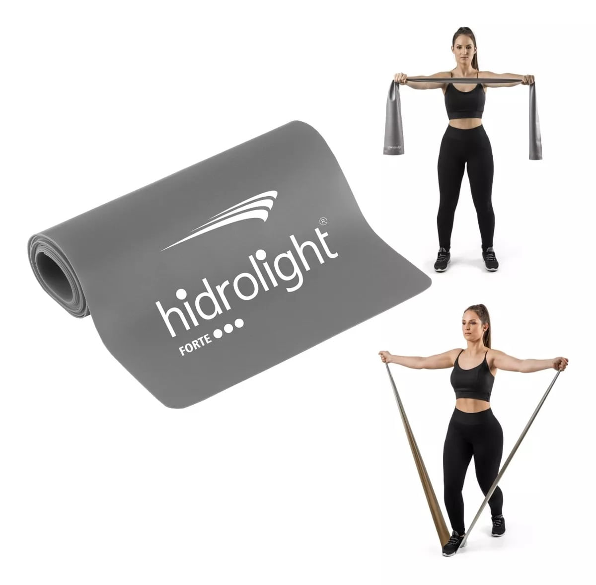 Faixa Elástica TPE Forte Cinza FL42c Hidrolight