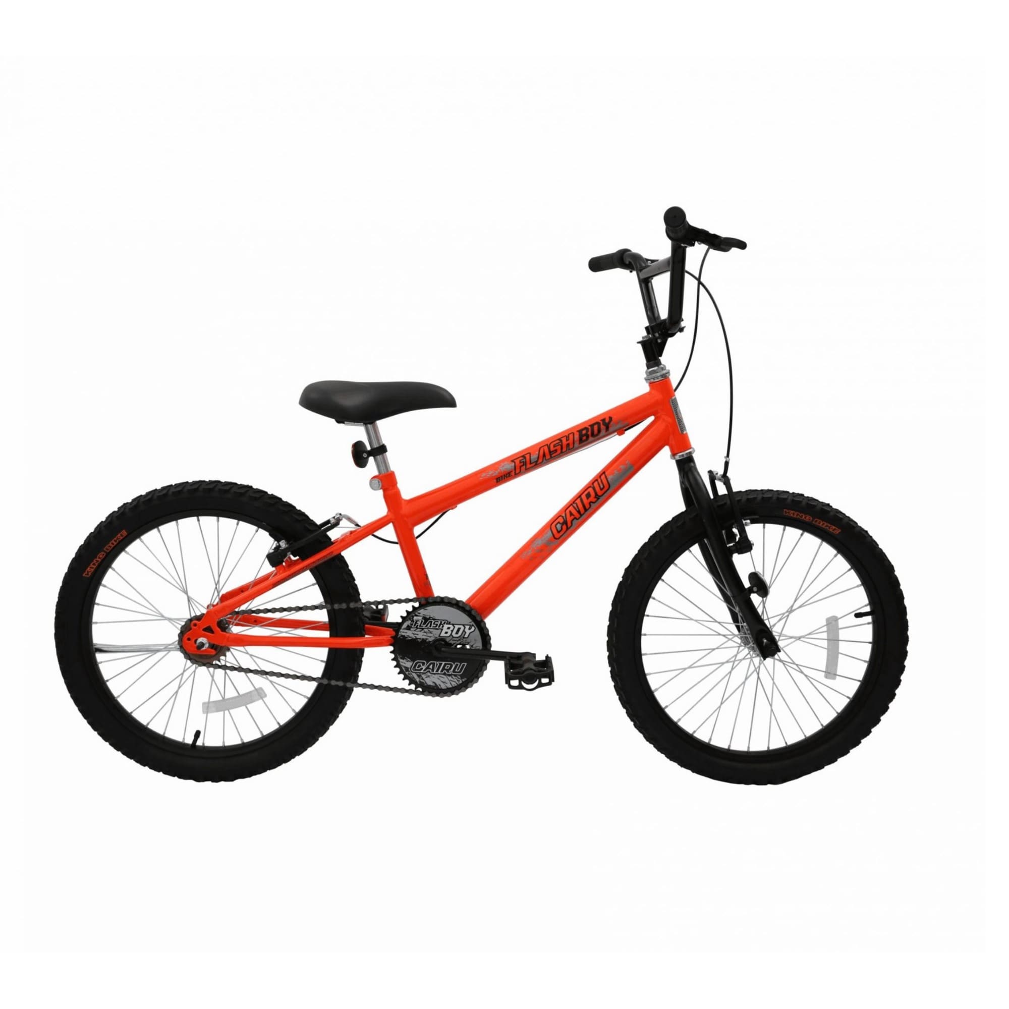 Encontraproduto.com.br - Bicicleta Cairu Aro 20 MTB REB Cross Flash Boy Laranja Neon