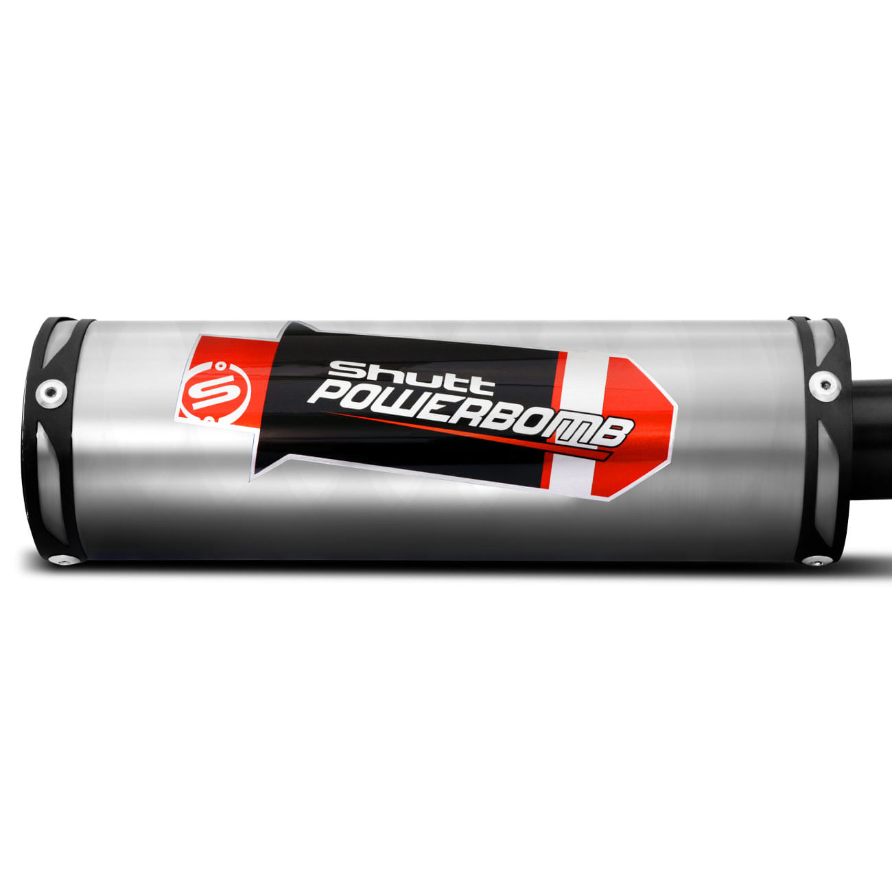 Encontraproduto.com.br - Escapamento Esportivo Compatível Pop 100 2006 a 2015 Shutt Powerbomb Sem Protetor