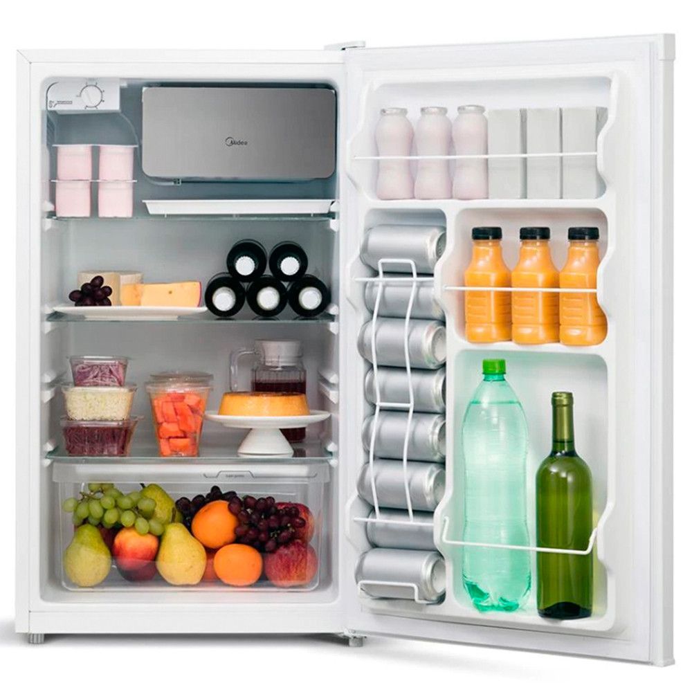 Encontraproduto.com.br - Frigobar Vertical Mrc12b 124 Litros Midea Branco 110v