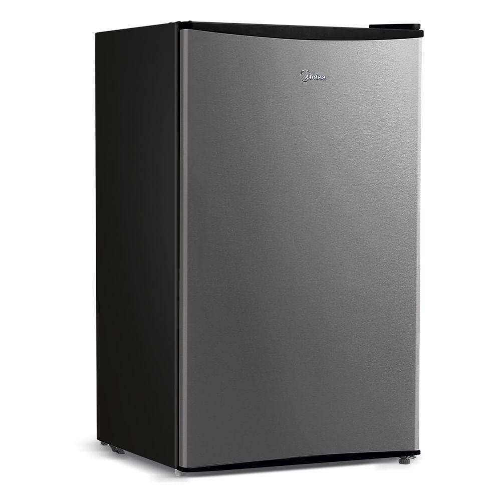 Encontraproduto.com.br - Frigobar Midea 93 Litros Preto com Inox MRC10B2-X - 220 Volts