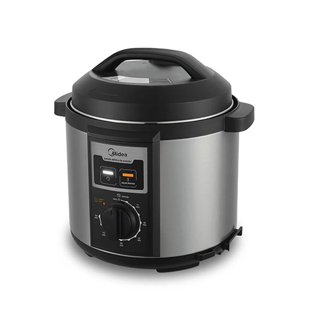 Encontraproduto.com.br - Panela de Pressão Eletrica 6L PPB71 127V Inox Midea - 67969