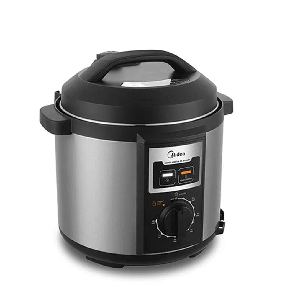 Encontraproduto.com.br - Panela de Pressão Eletrica 6L PPB71 127V Inox Midea - 67969