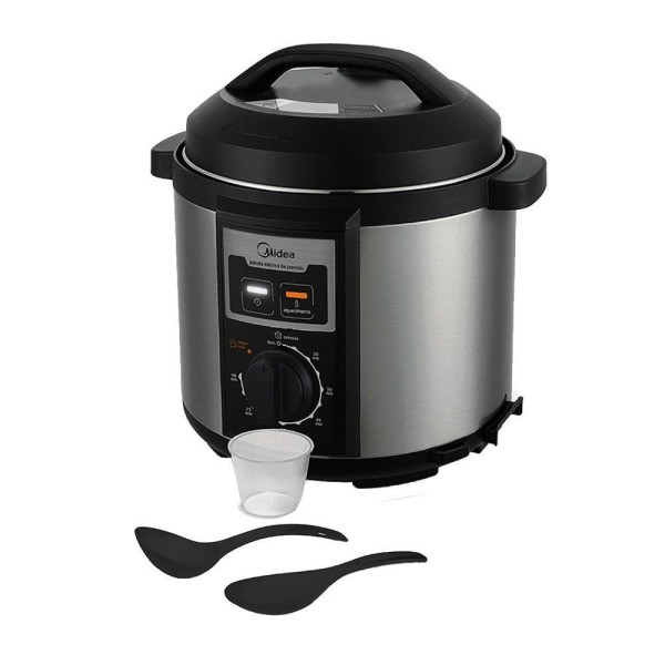 Encontraproduto.com.br - Panela de Pressão Eletrica 6L PPB71 127V Inox Midea - 67969
