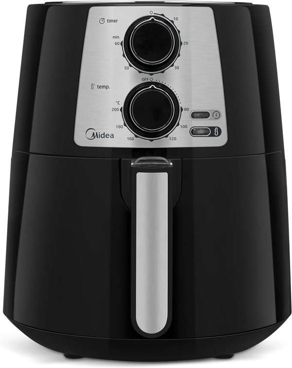 Encontraproduto.com.br - Fritadeira Air Fryer Black Premium Sem Óleo  3.5L Preto 127V Midea