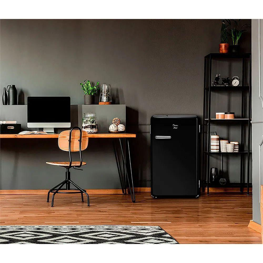 Encontraproduto.com.br - Frigobar Retrô Preto Onix Midea - 127v