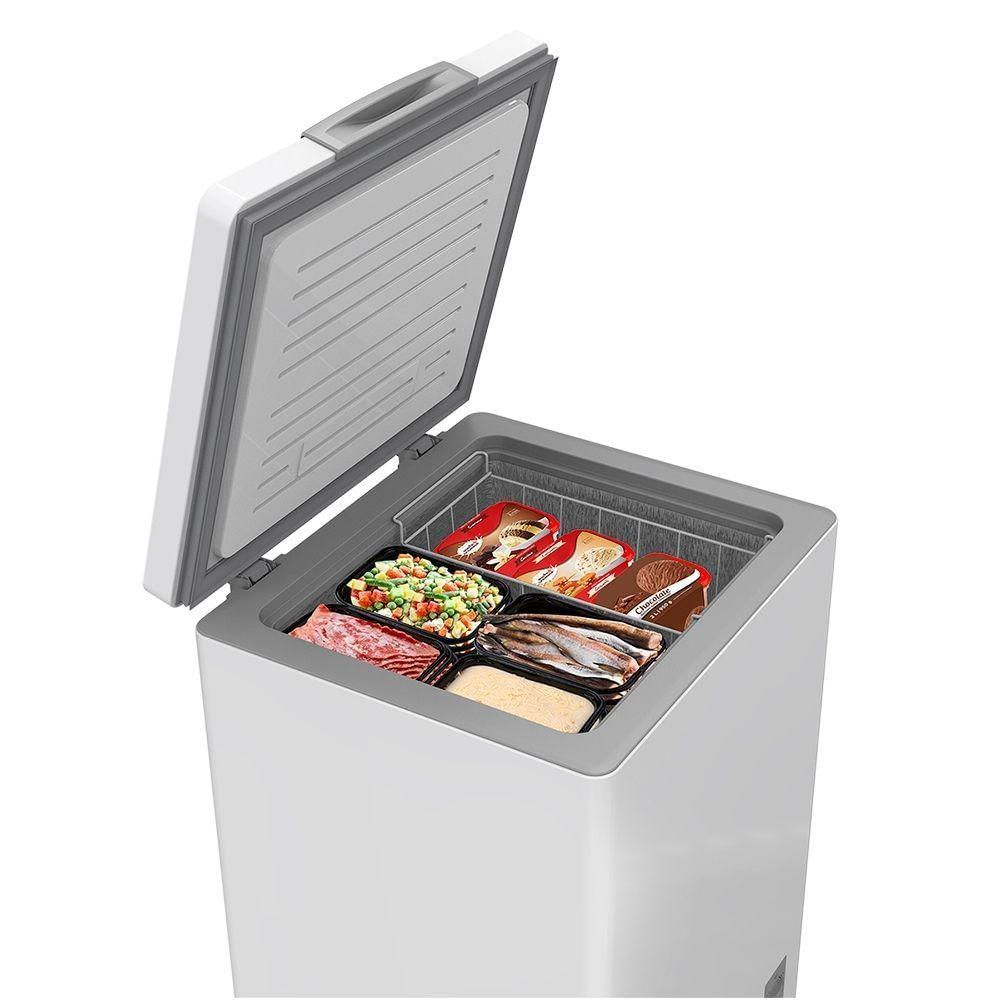 Encontraproduto.com.br - Freezer Horizontal Midea 100L 1 Porta CFA10 Branco