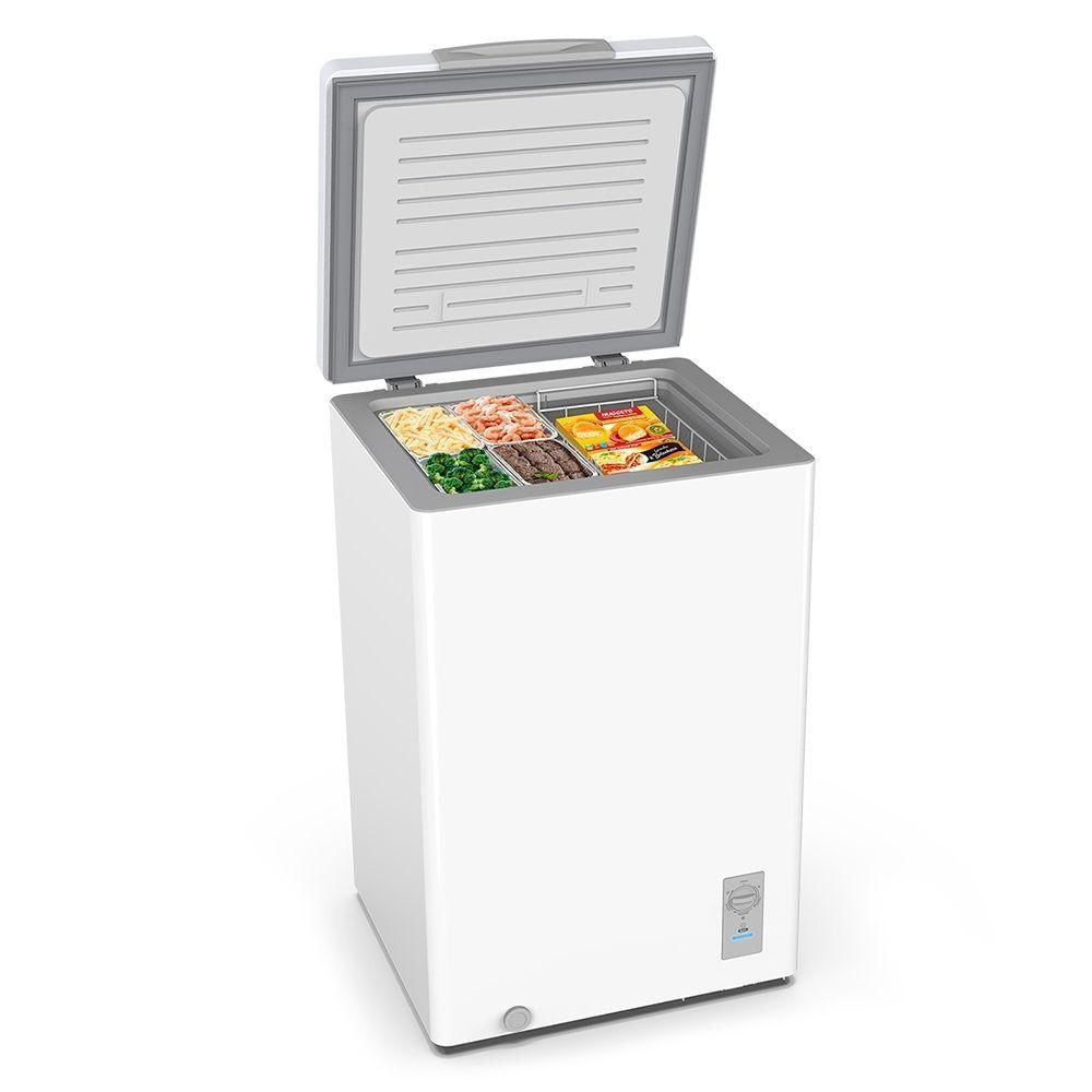 Encontraproduto.com.br - Freezer Horizontal Midea 100L 1 Porta CFA10 Branco
