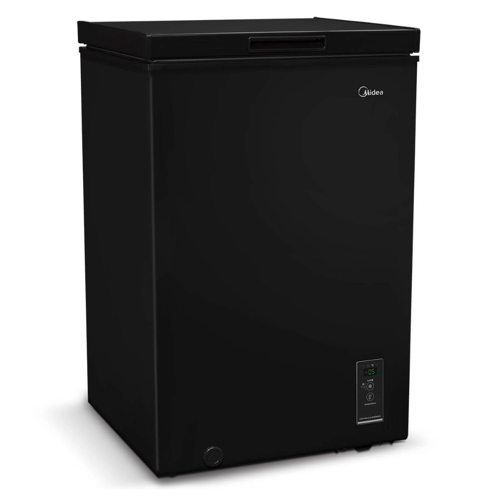 Encontraproduto.com.br - Freezer Horizontal Midea 100L 1 Porta CBA10 Preto
