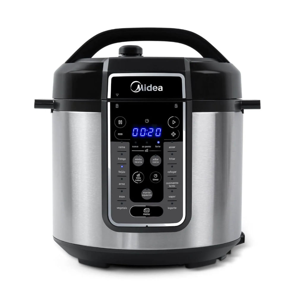 Encontraproduto.com.br - Panela Elétrica Midea de Pressão MasterSteam 6L Inox