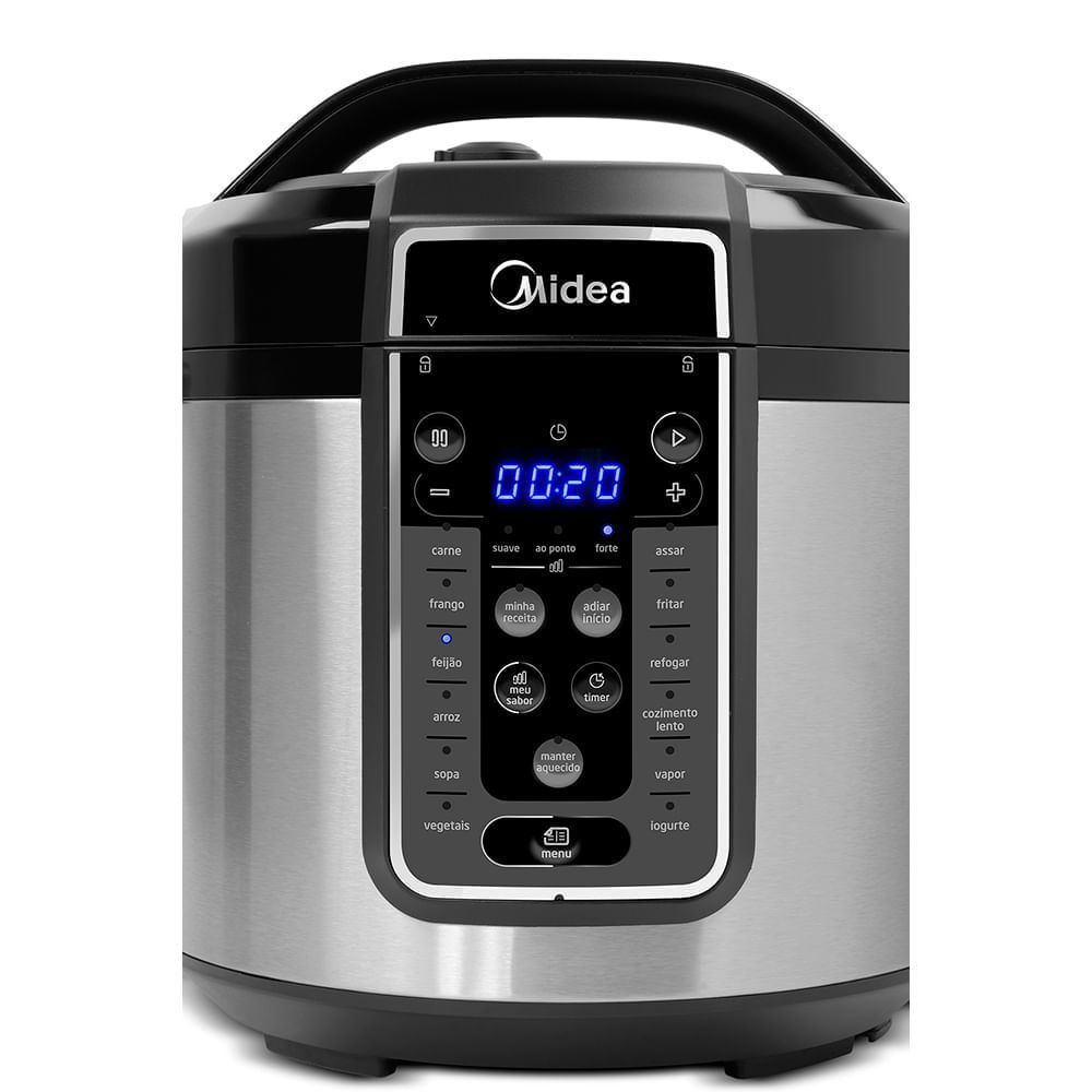 Encontraproduto.com.br - Panela Elétrica Midea de Pressão MasterSteam 6L Inox