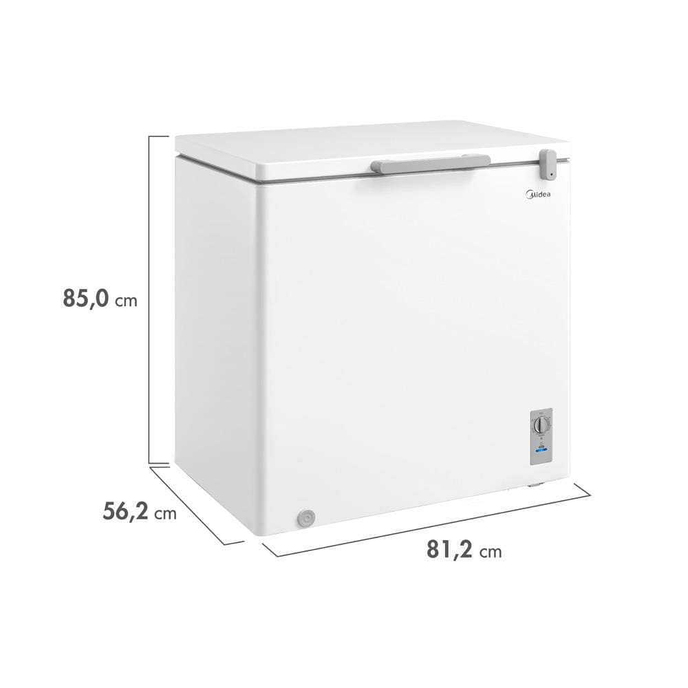 Encontraproduto.com.br - FREEZER HORIZONTAL 200L MIDEA MDRC280SLA012 BRANCO 220V