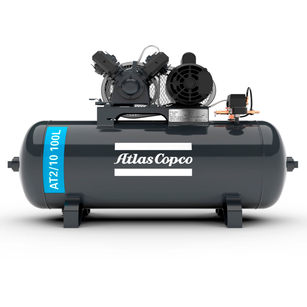Compressor Profissional Leve 10/100L 2HP M (AT 2/10) 110/220V Atlas Copco