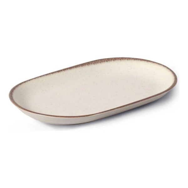 Encontraproduto.com.br - Travessa Alleanza Cerâmica Vanilla 34cm