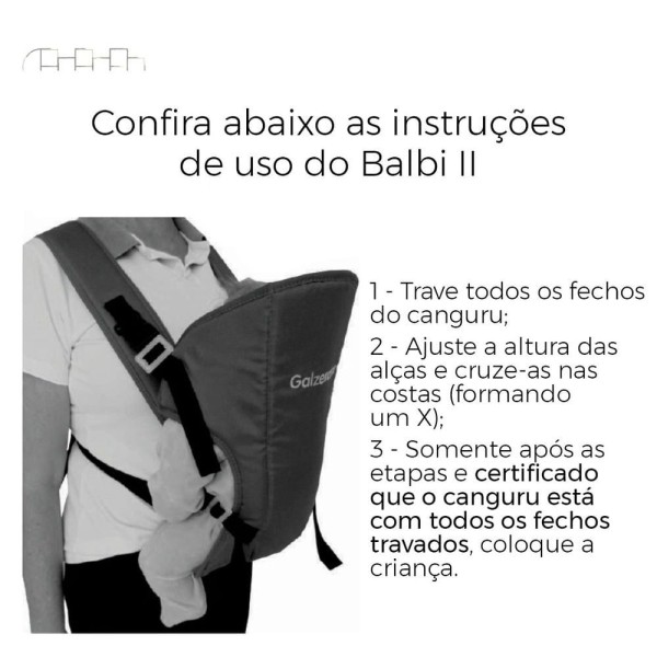 Encontraproduto.com.br - Canguru Balbi 2 Para Bebê Carregar Criança Vermelho Até 15 Kg Galzerano