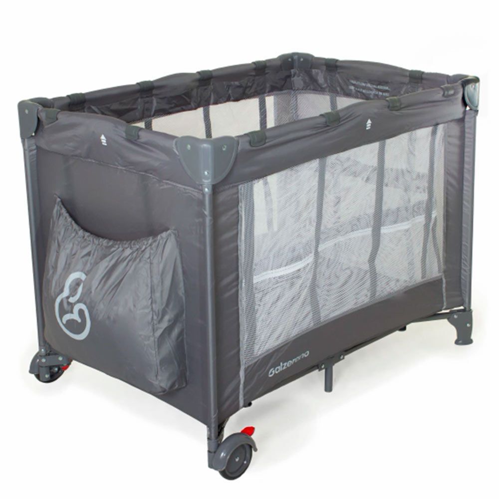 Encontraproduto.com.br - Berço de Bebê - Portátil - Até 18kg - Triton - Grafite - Galzerano