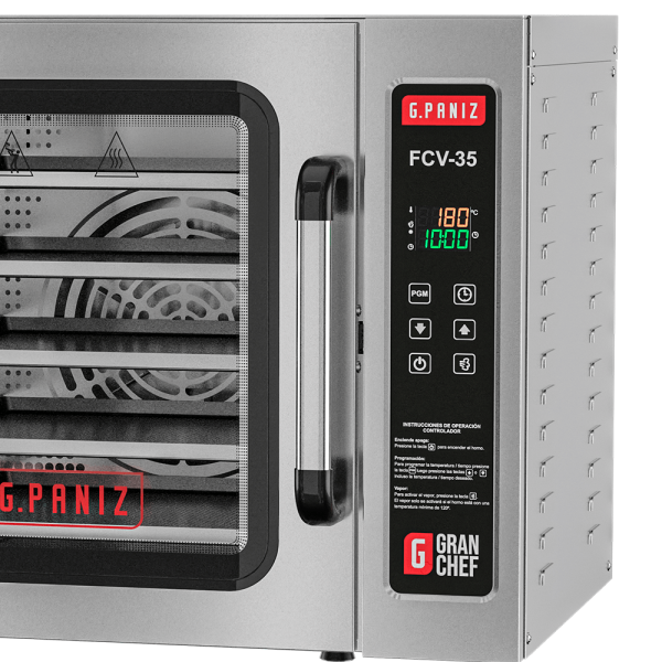 Encontraproduto.com.br - Forno Turbo Convecção com Vapor GranChef 35x35 Inox Gpaniz – FCV-35 – 220V