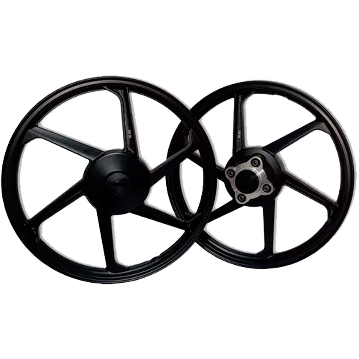 Jogo De Rodas Em Alumínio BHD Freio A Tambor 6 Pontas Para Titan /Fan125 00>08  (MP)