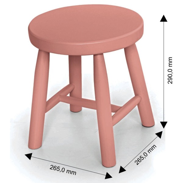 Encontraproduto.com.br - Banqueta Infantil Espanha - Rosa Bebê